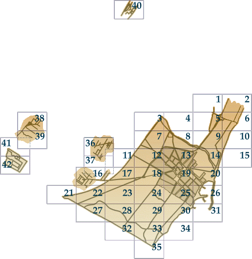 Cartografia divida en quadrcules