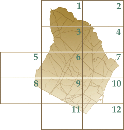 Cartografia divida en quadrcules